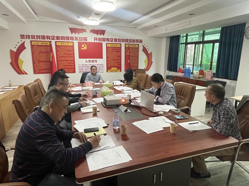 湖南糧油集團黨委書記、董事長葉蓁以普通黨員身份參加所在黨支部組織生活會