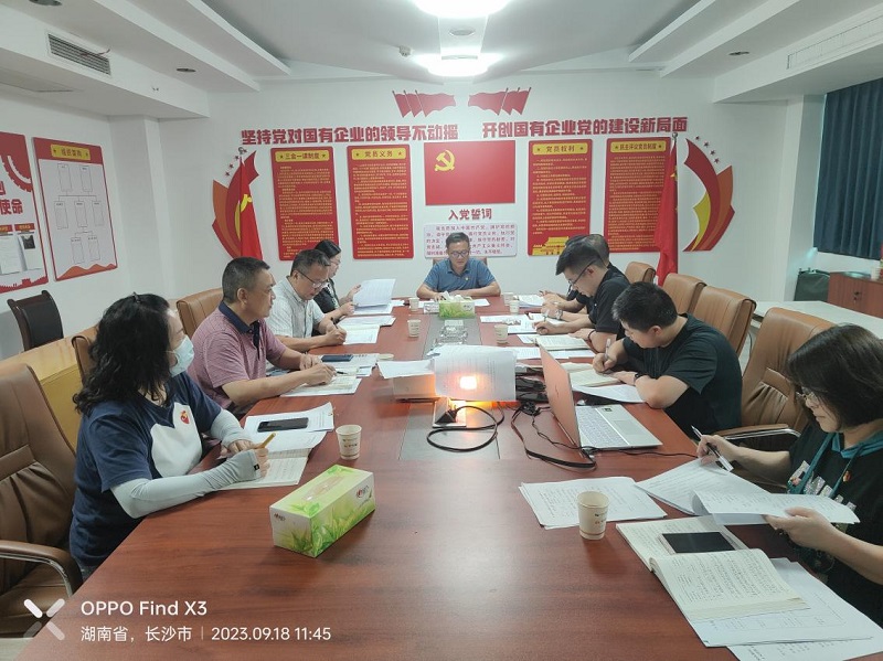 湖南糧油進(jìn)出口集團(tuán)黨委書記、董事長葉蓁以普通黨員身份參加所在黨支部主題教育專題組織生活會